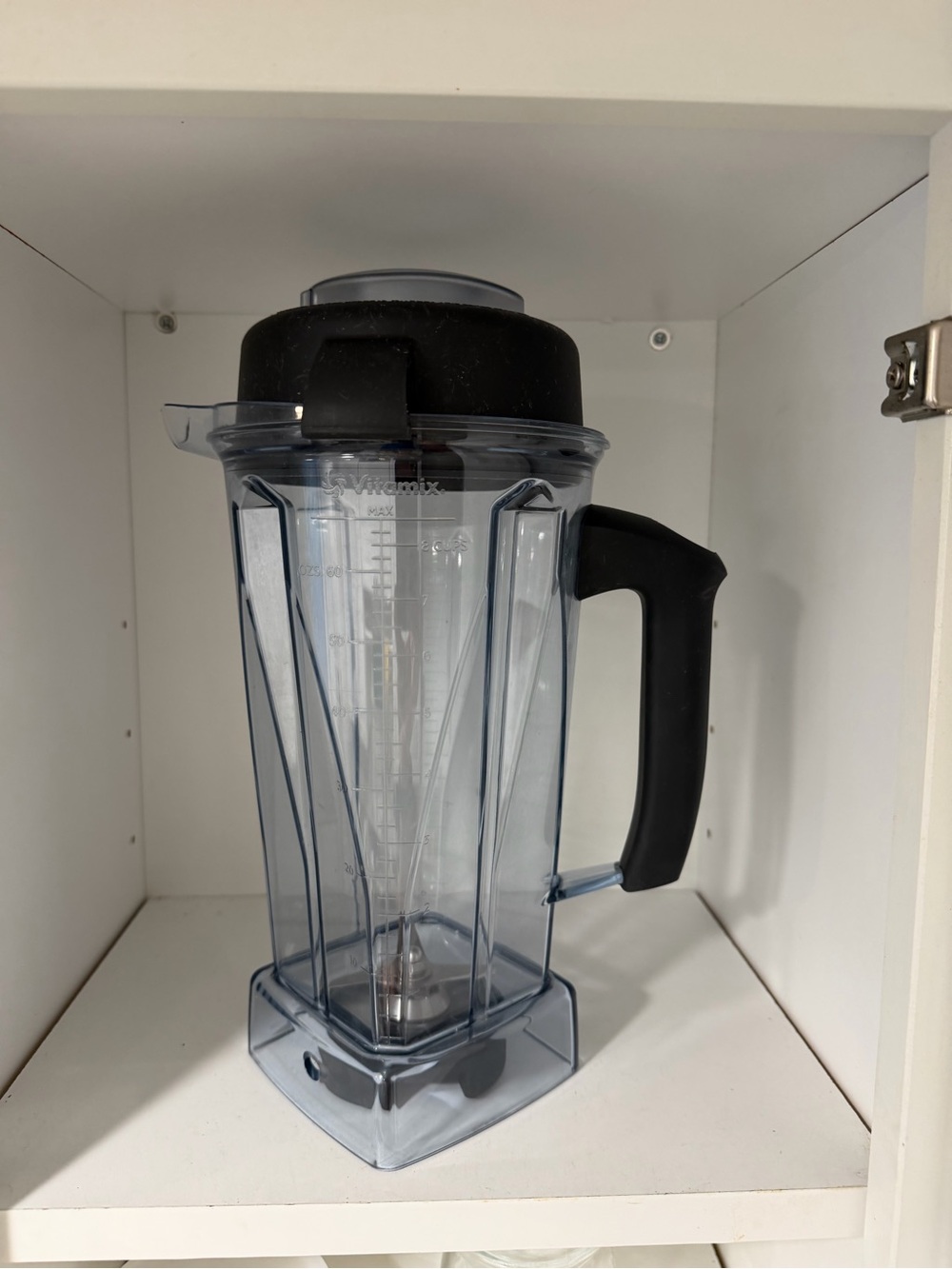 Vitamix Clear Blender Pitcher with Black Lid & Handle